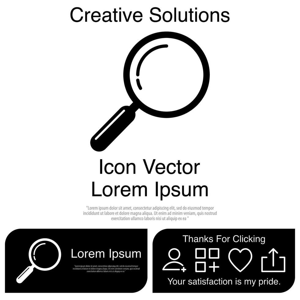 Magnifying Glass Icon Vector EPS 10