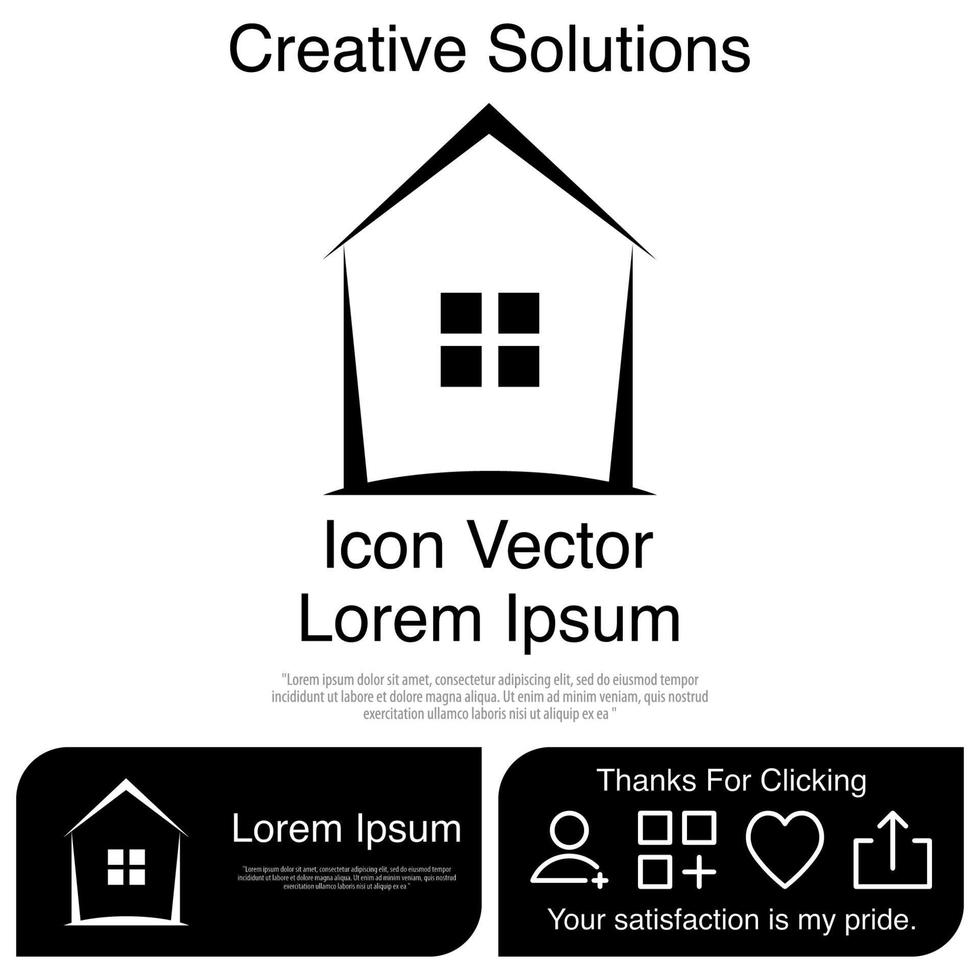 casa, icono, vector, eps, 10 vector