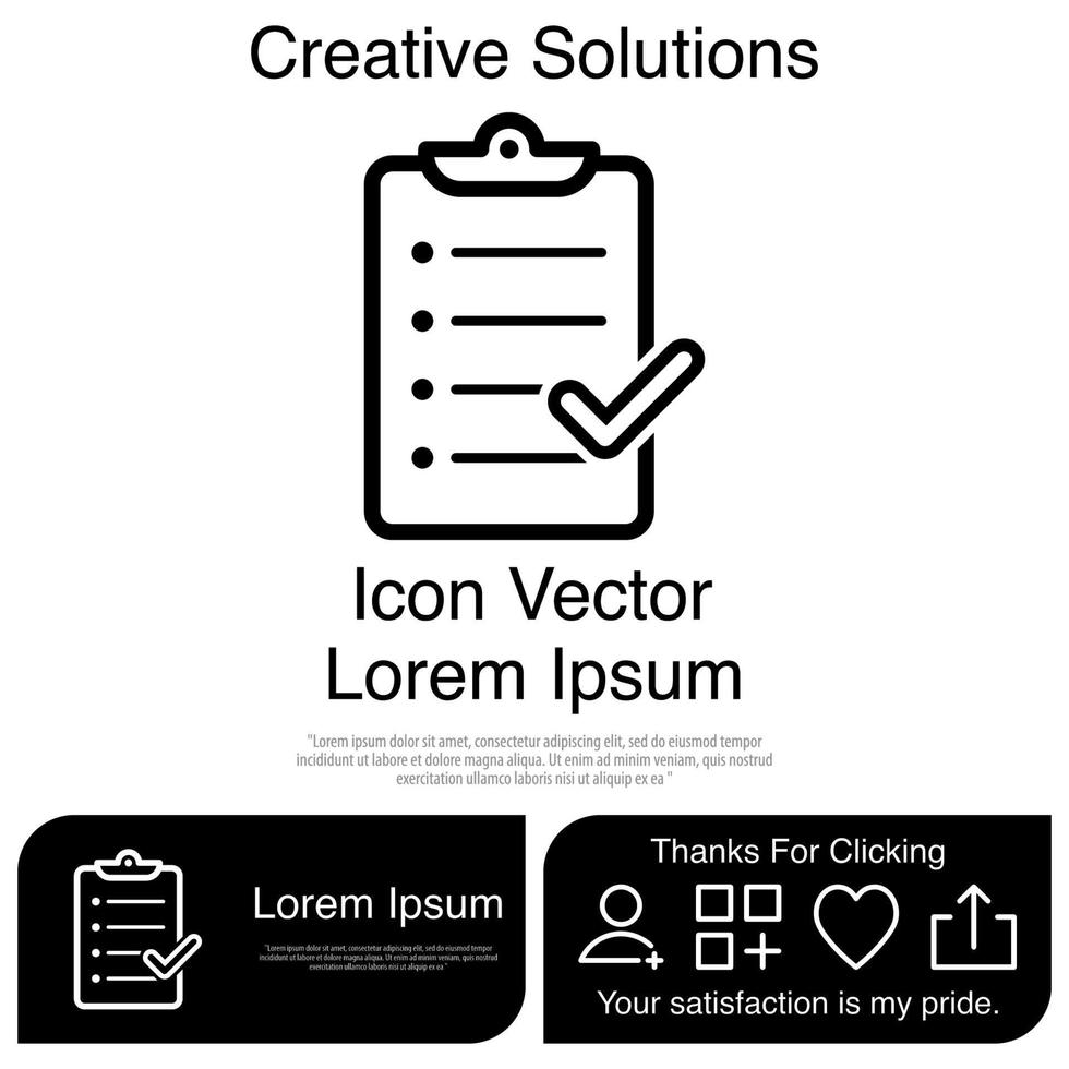 Clipboard Icon Vector EPS 10