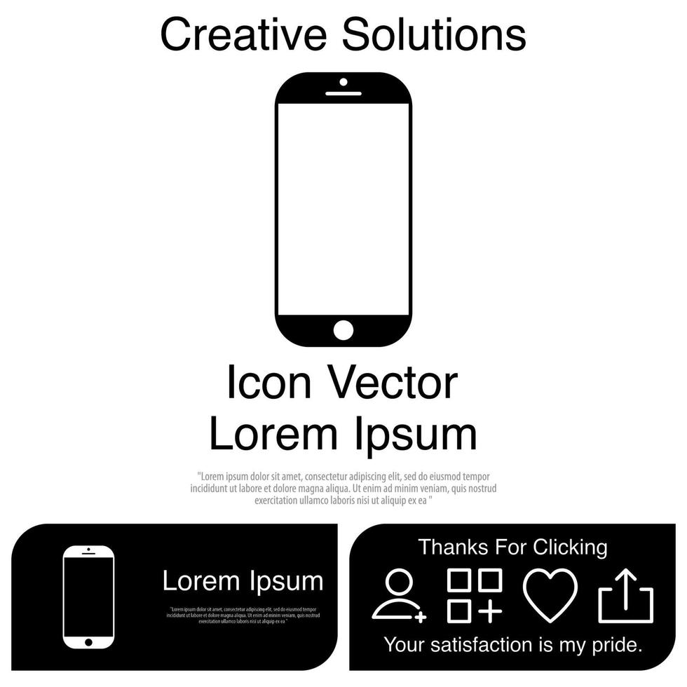 Cellphone Icon Vector EPS 10