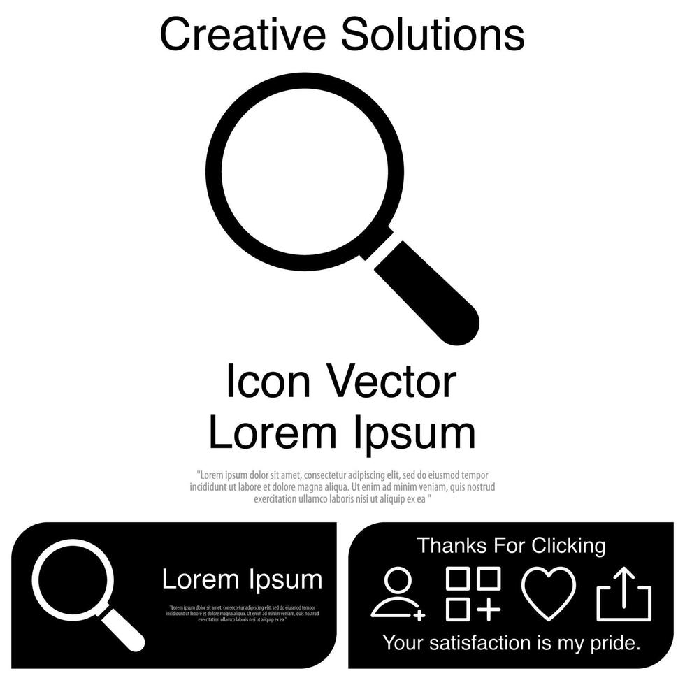 icono de lupa eps vectoriales 10 vector