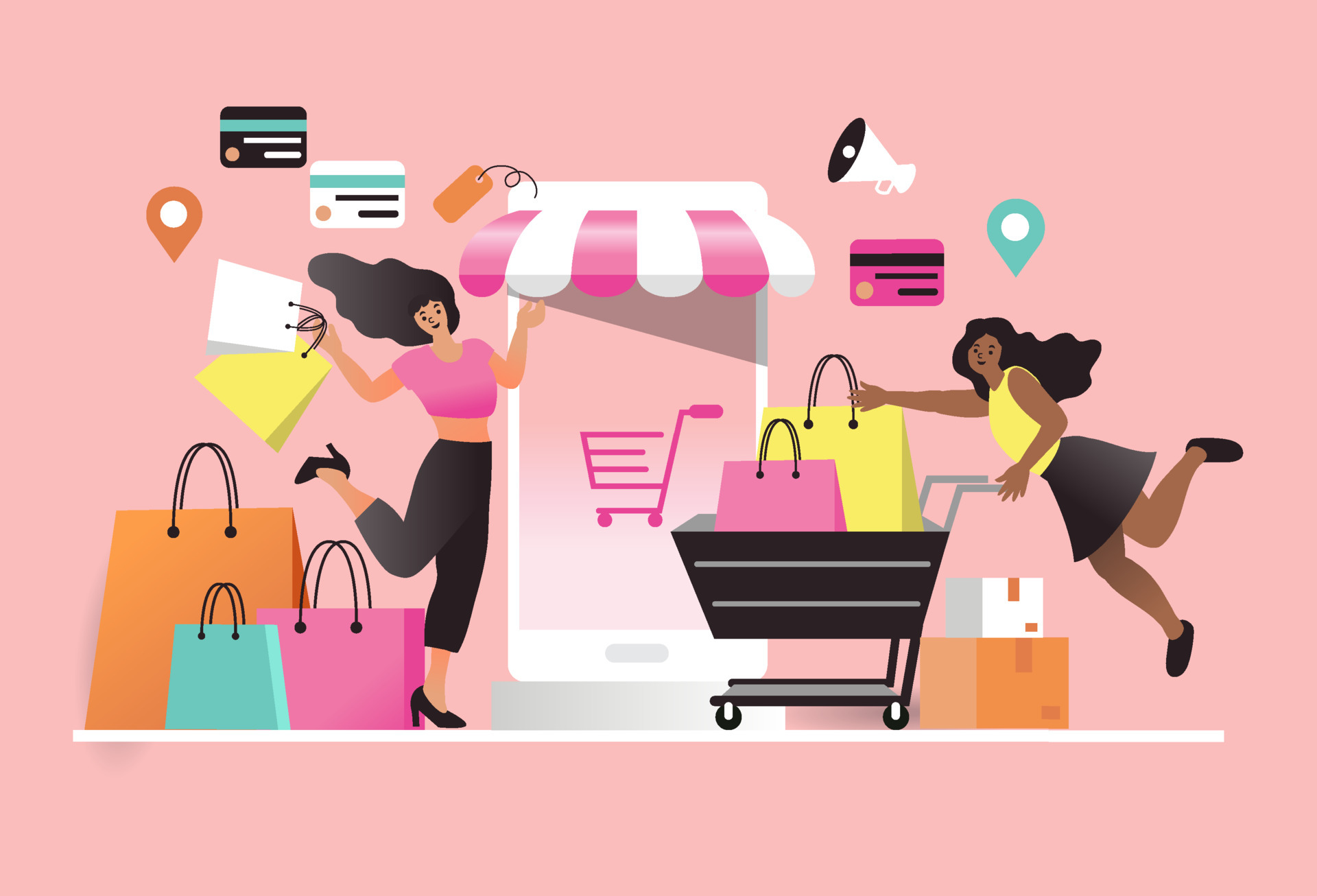 Women shopping sites on sale