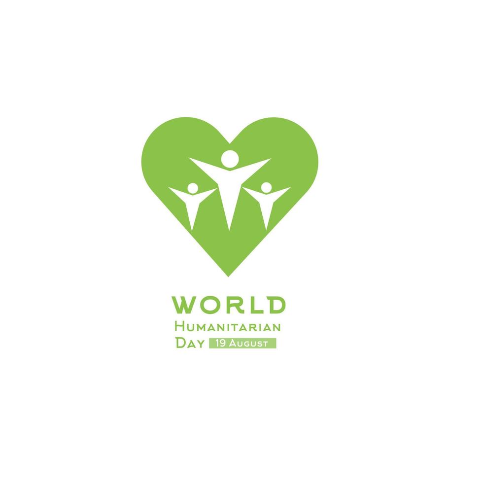 Commemorating World Humanitarian Day which falls on August 19 vector