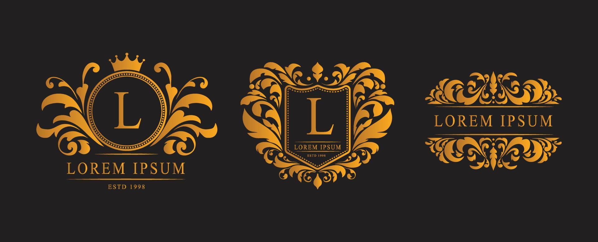 luxury logo design vector