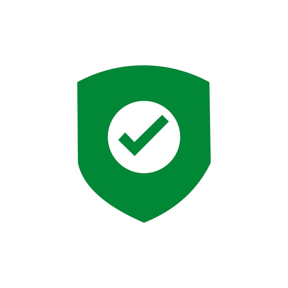 Shield Check Mark Icon Vector Illustration