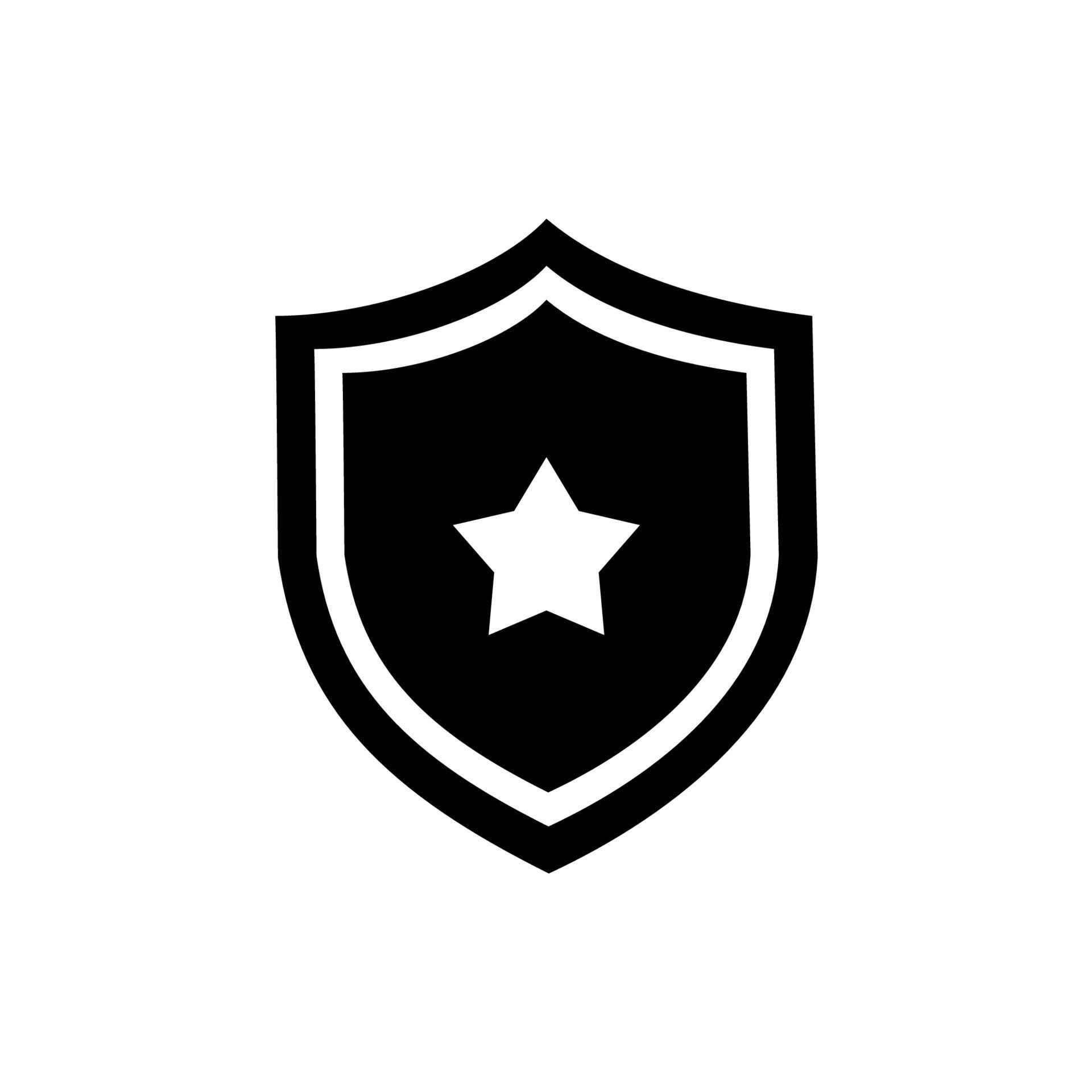 Vector shield protection icon set black on white 6389479 Vector Art at Vecteezy