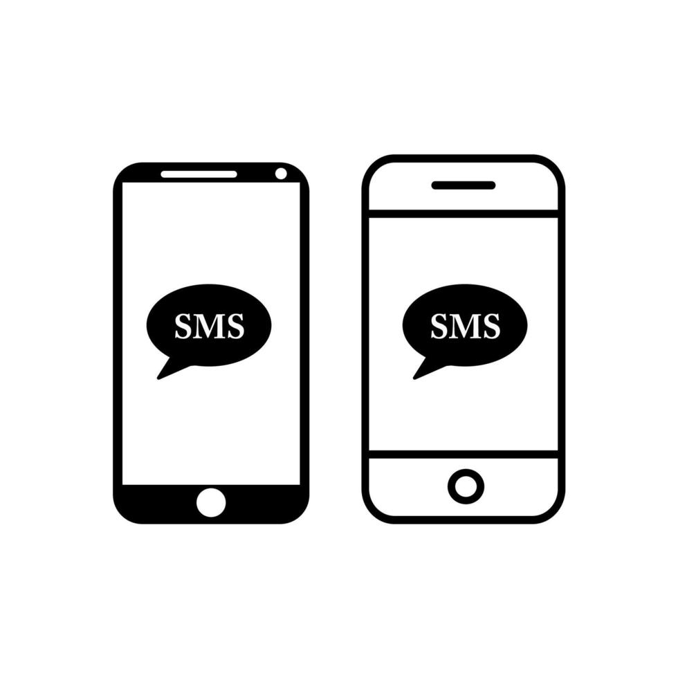 smartphone icon. handphone icon flat design. vector