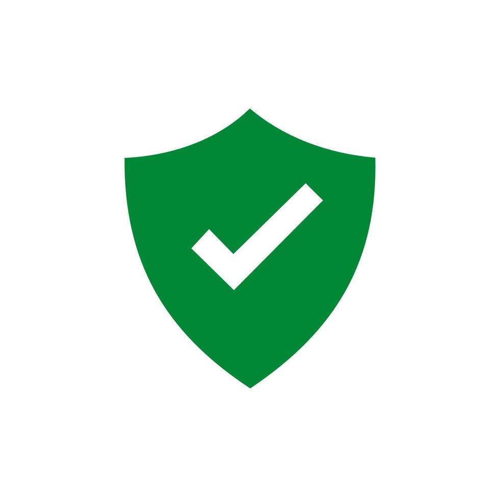 Shield Check Mark Icon Vector Illustration