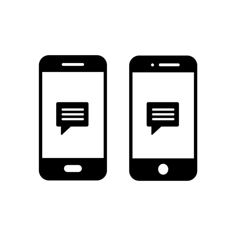 smartphone icon. handphone icon flat design. vector