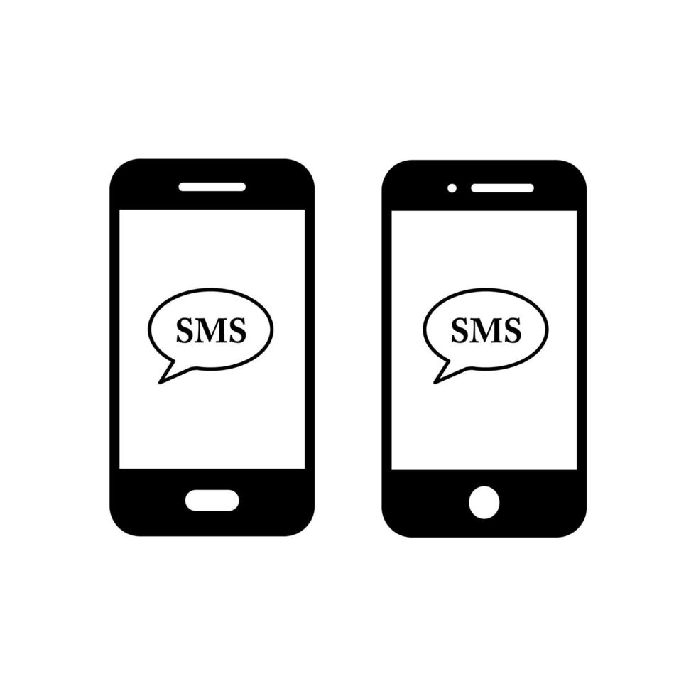 smartphone icon. handphone icon flat design. vector