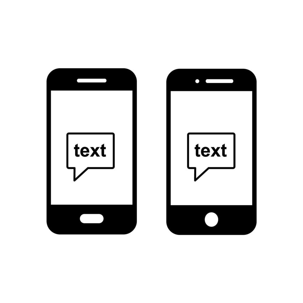 smartphone icon. handphone icon flat design. vector