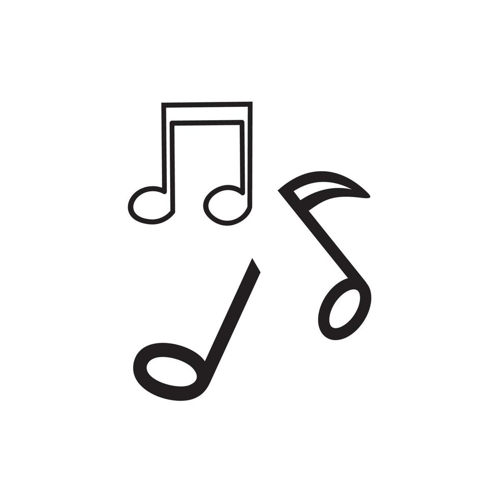 Note music icon vector isolated template. Tone icon, Tone icon vector