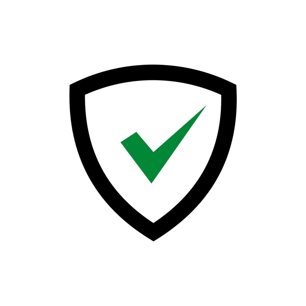 Shield Check Mark Icon Vector Illustration