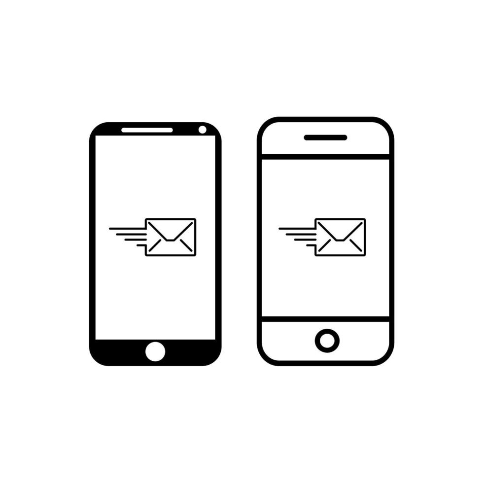 smartphone icon. handphone icon flat design. vector