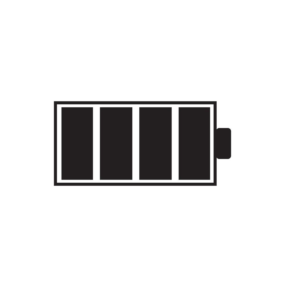 Battery charge indicator icon. Vector illustration. on white background