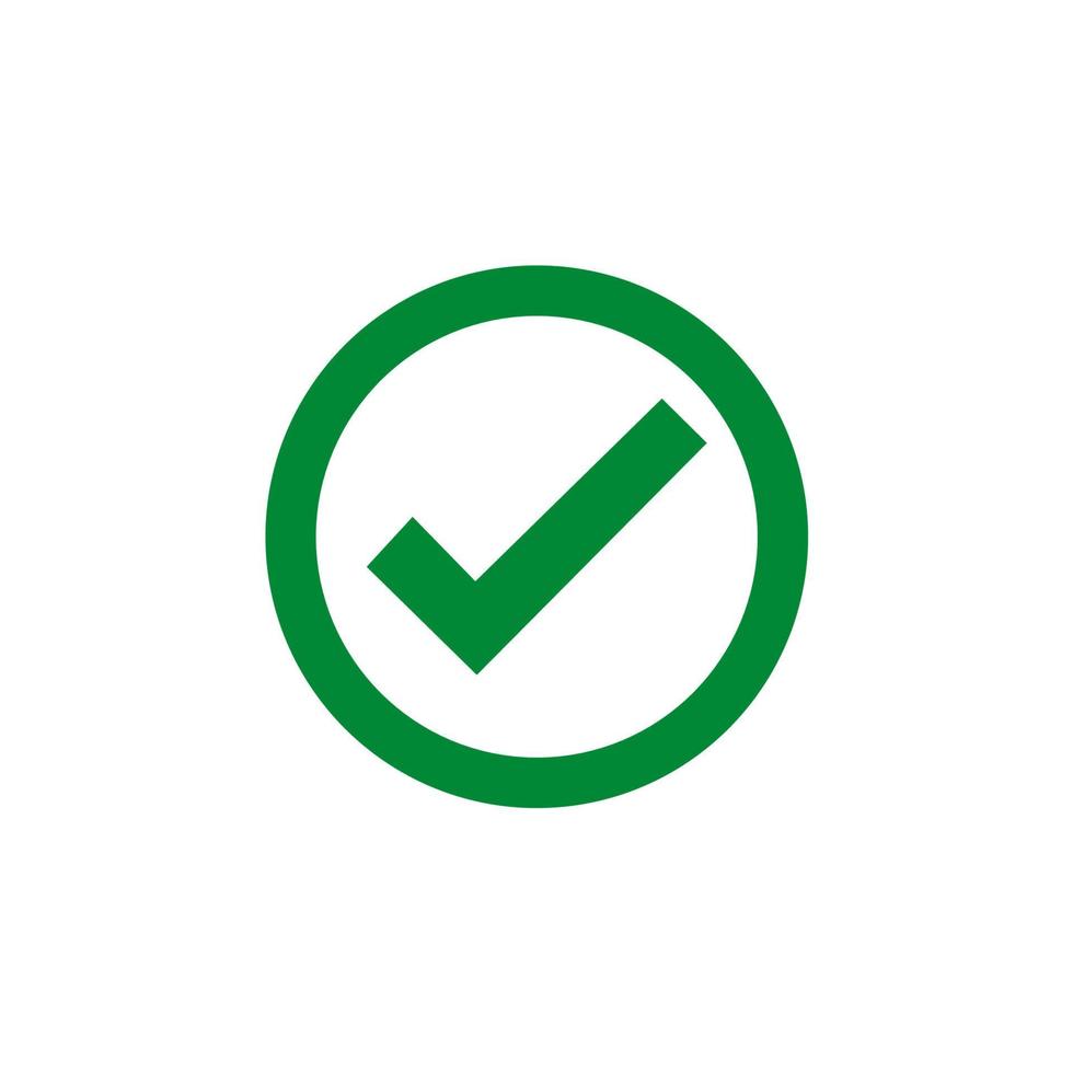 diseño de vector de icono de marca de verificación
