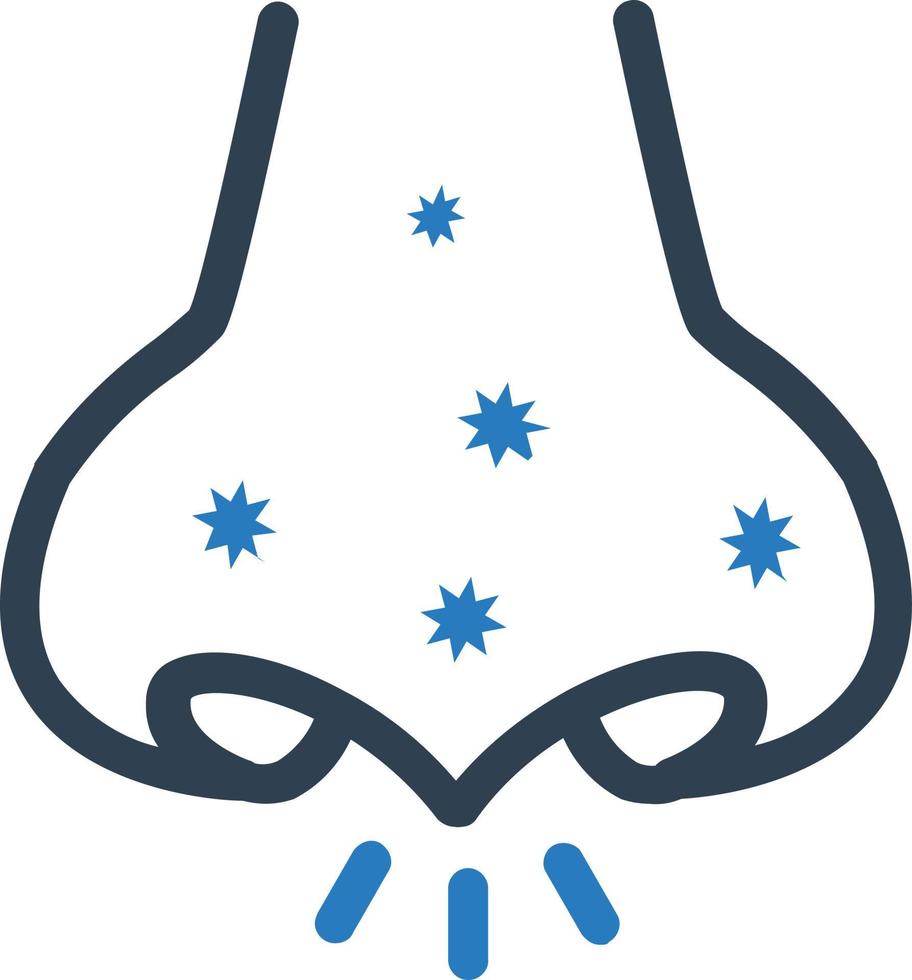 allergy icon, flu vector