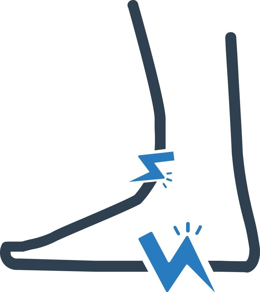 Foot Pain Icon Vector