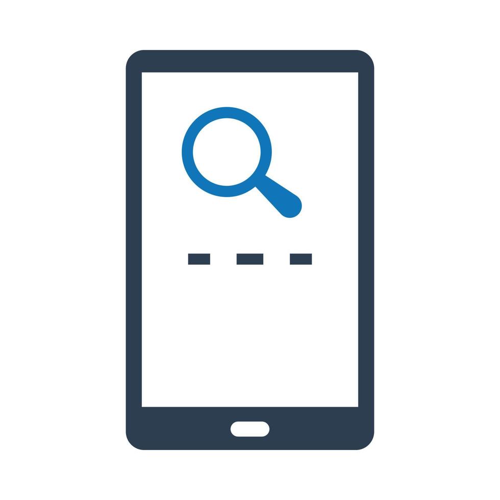 Search Mobile Icon vector