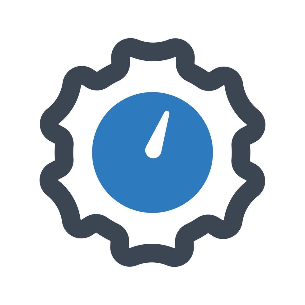 Time management icon on white background vector