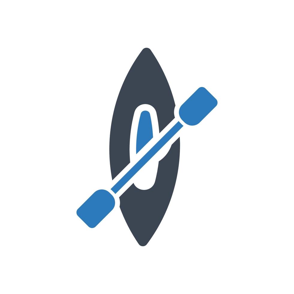 Kayak Canoe Boat Vector Icon