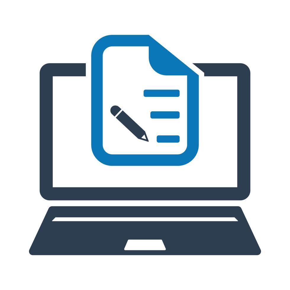 Content writing Icon vector