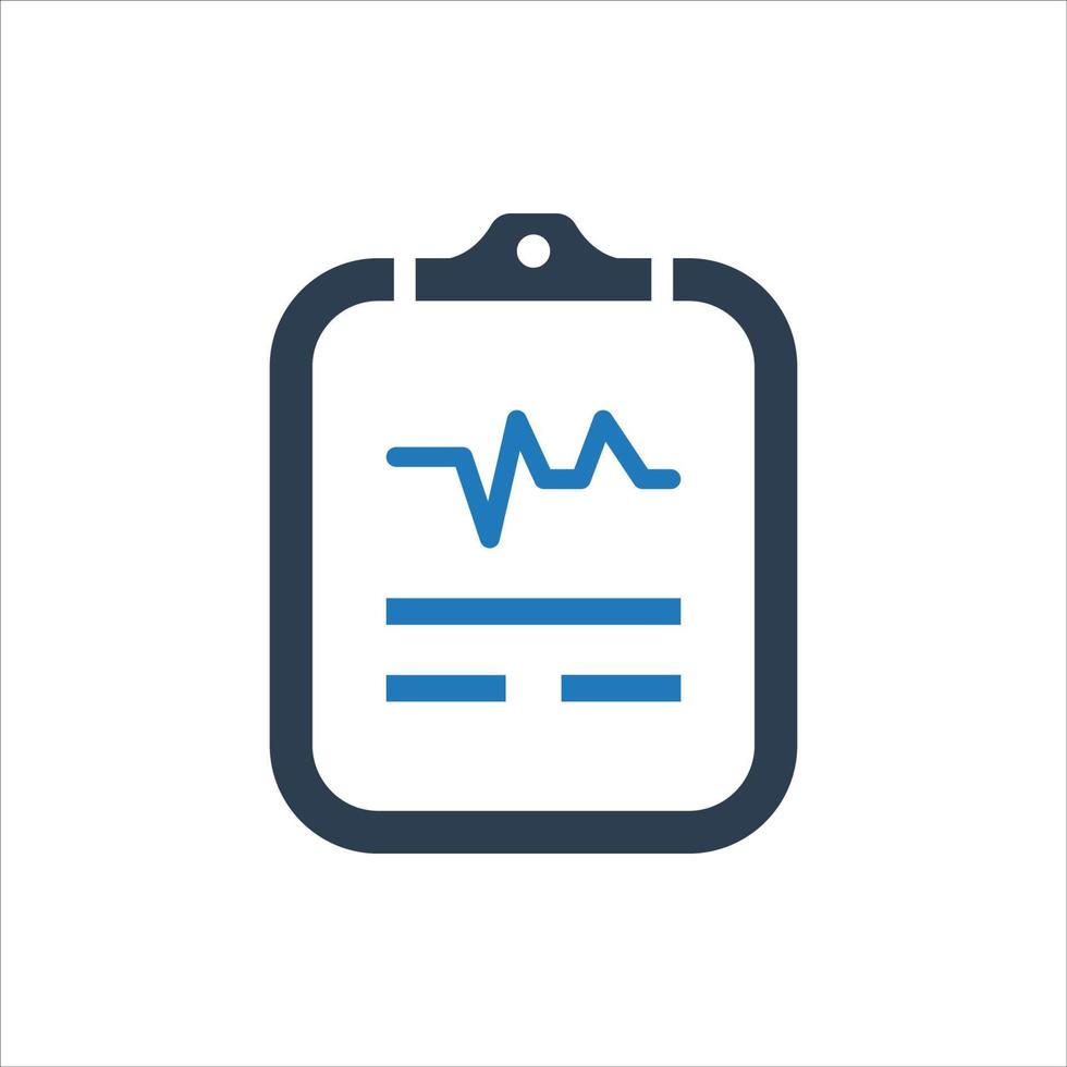Medical test icon, Health Test Report Icon vector
