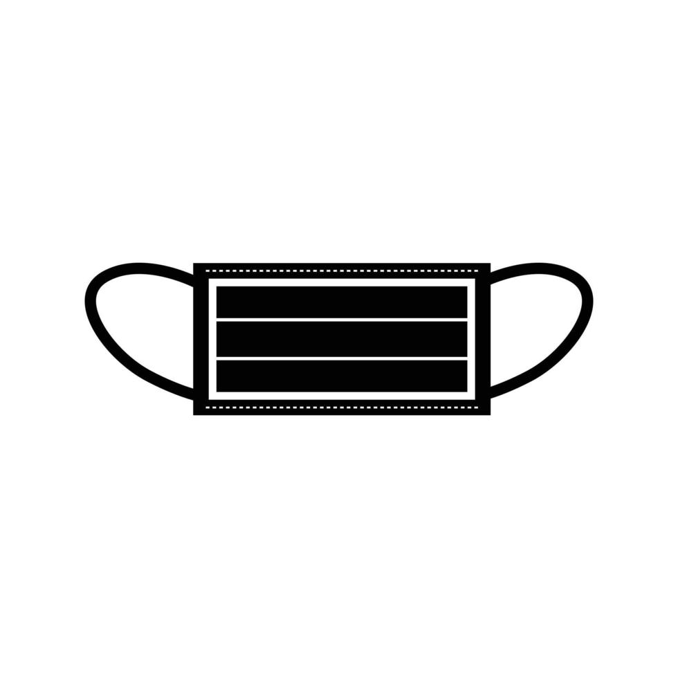 Surgical Face Mask. Virus Protection. Breathing Respirator Mask, N95 Mask vector