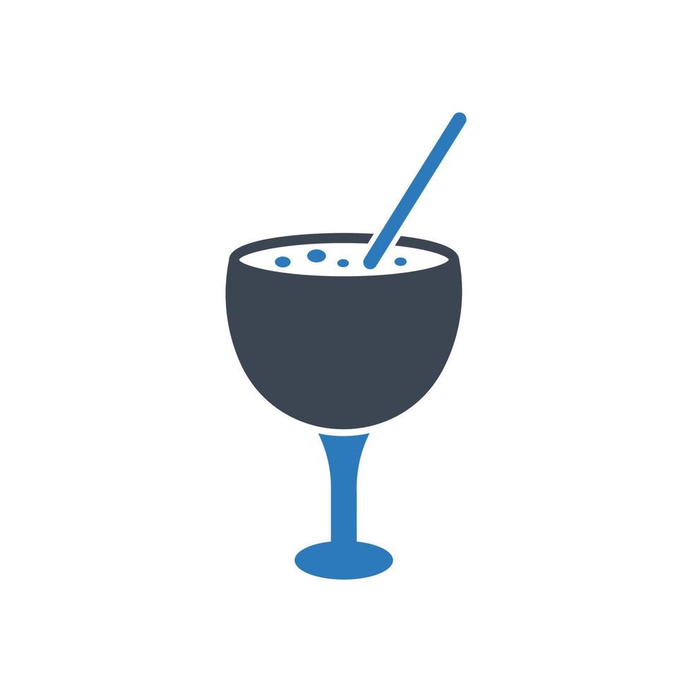 Cocktail Drink Beverage Vector Icon