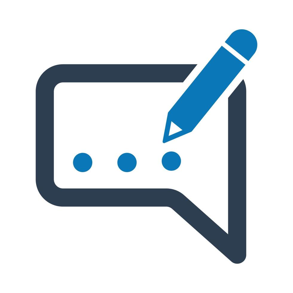 Online Comment Icon vector