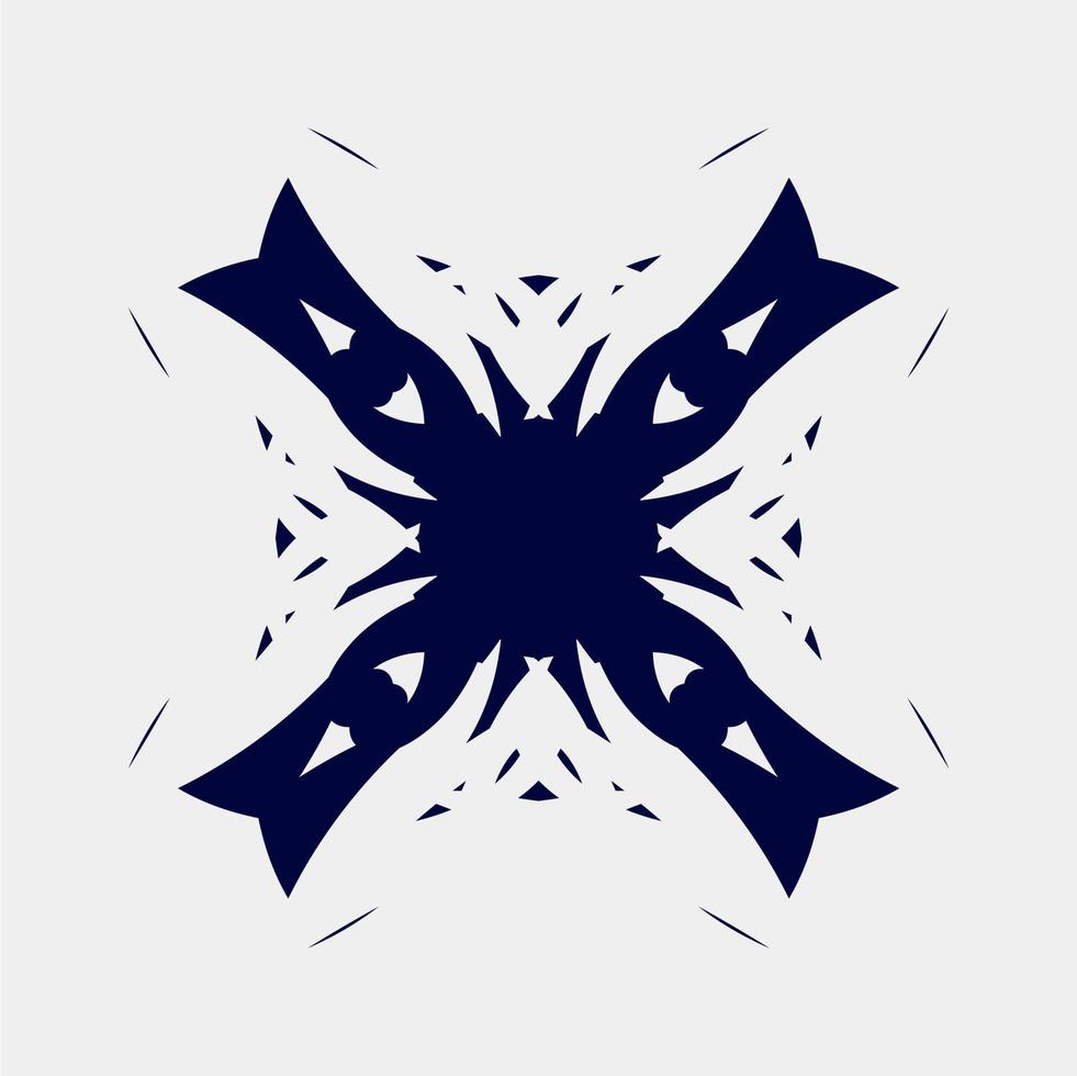 vector illustration of symmetrical and beautiful ornaments for wall decoration or other suitable