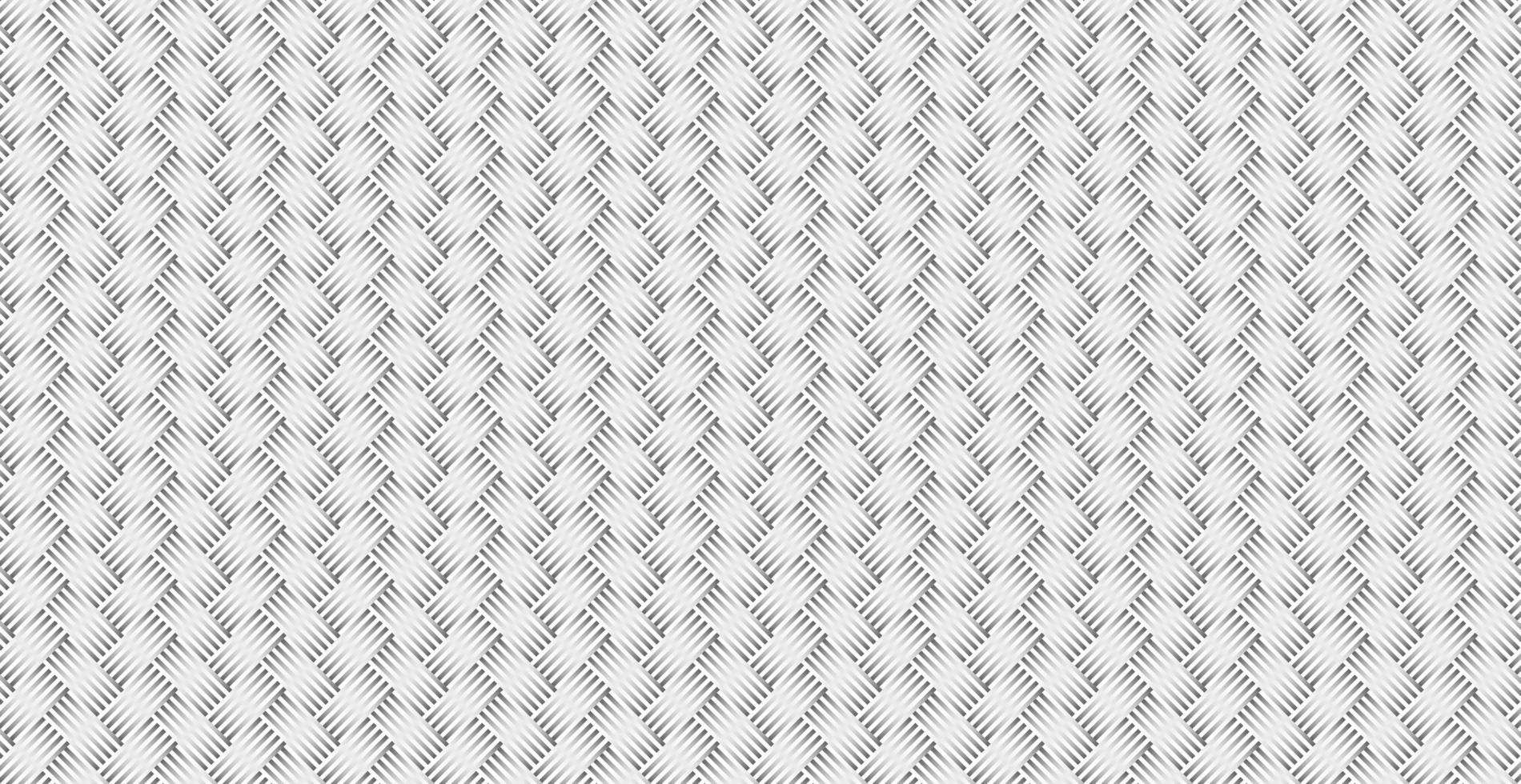 Panoramic gray wicker background, repeating elements - Vector