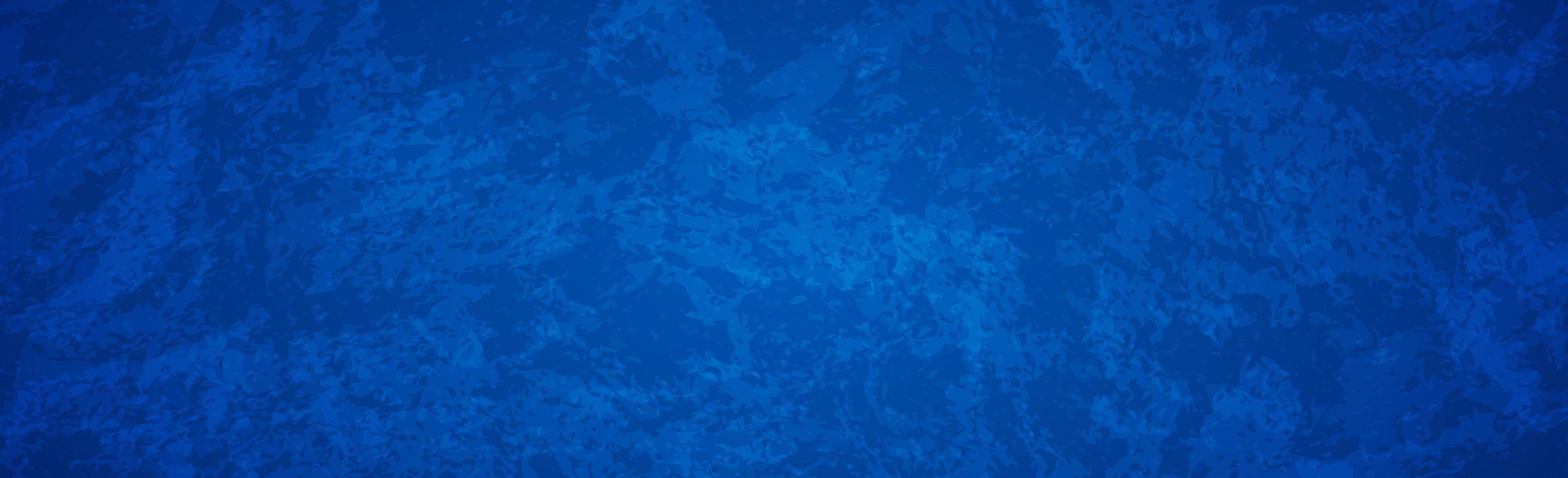 Blue panoramic abstract textured dark grunge background - Vector