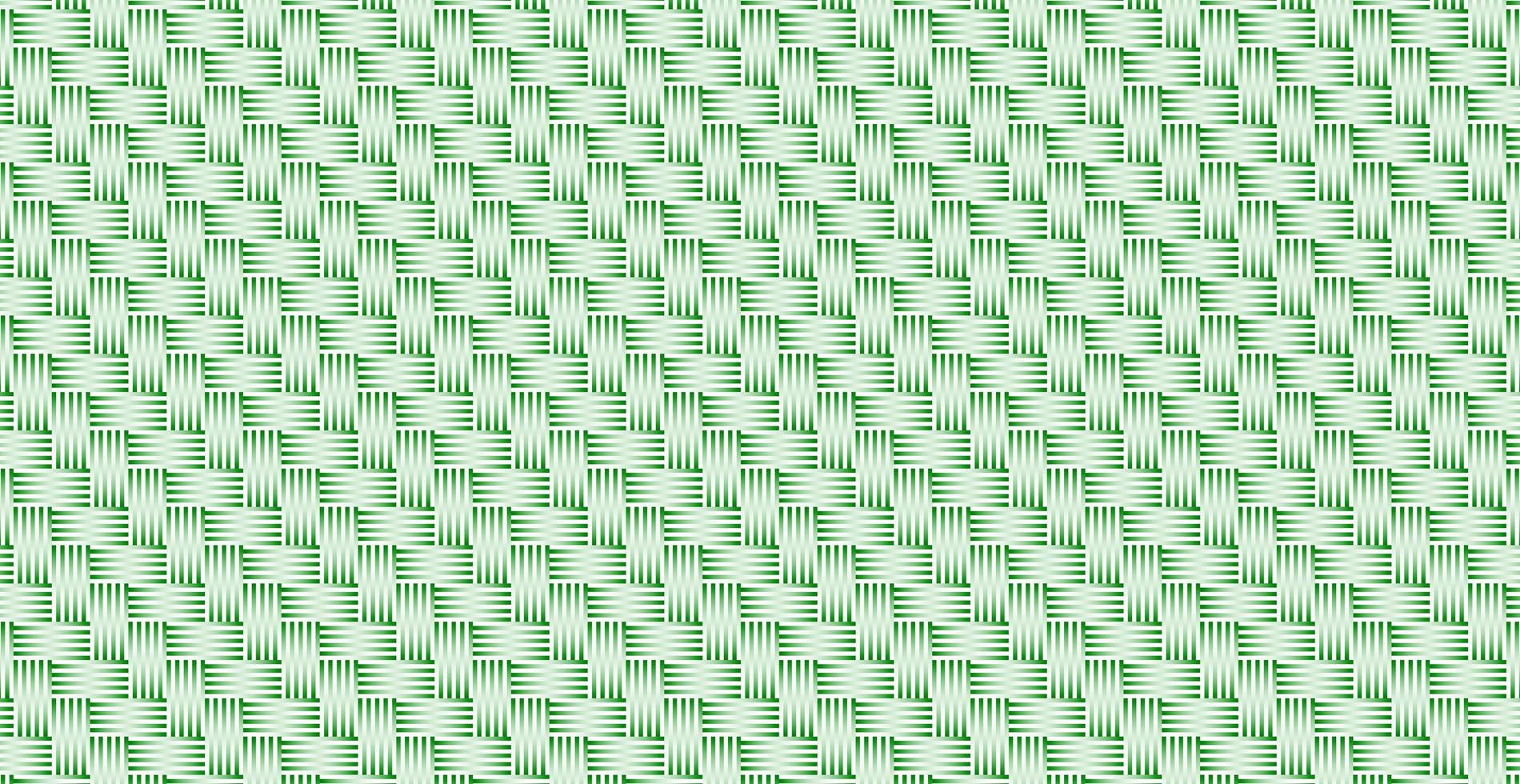 Panoramic green wicker background, repeating elements - Vector