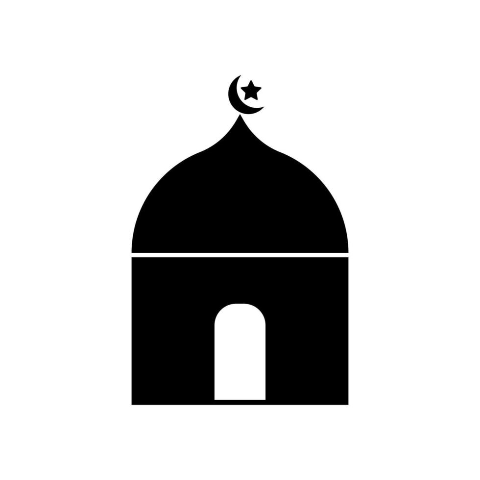 classic simple isolated mosque icon vector