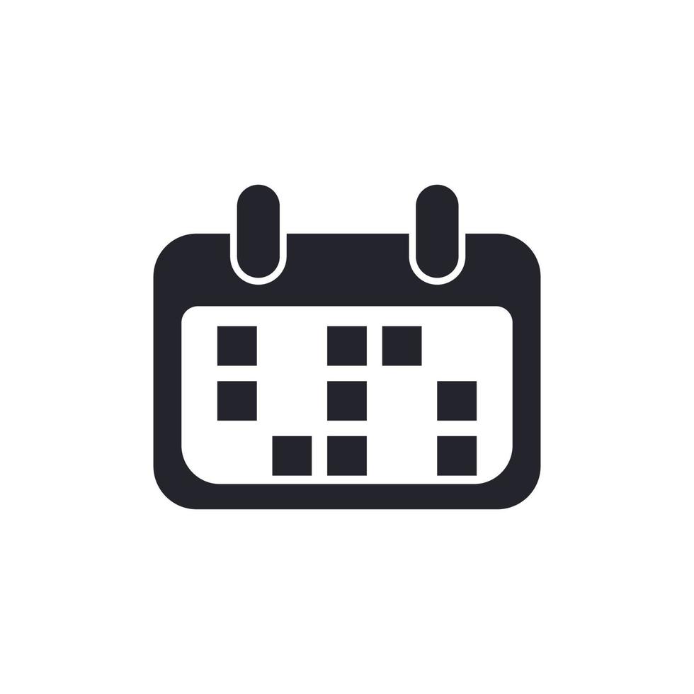 calendar icon vector. flat simple date marker symbol vector