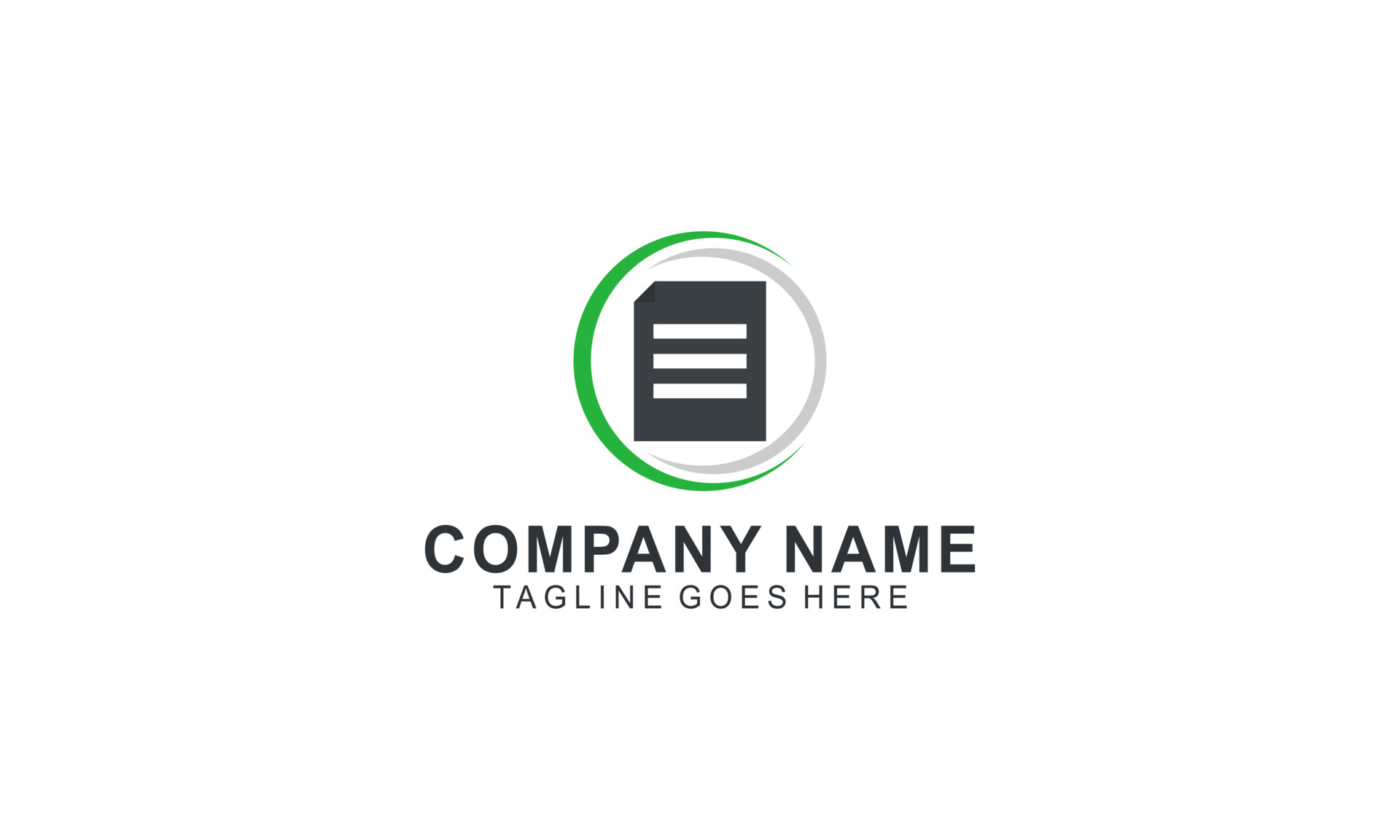 document logo vector. document icon 6390369 Vector Art at Vecteezy