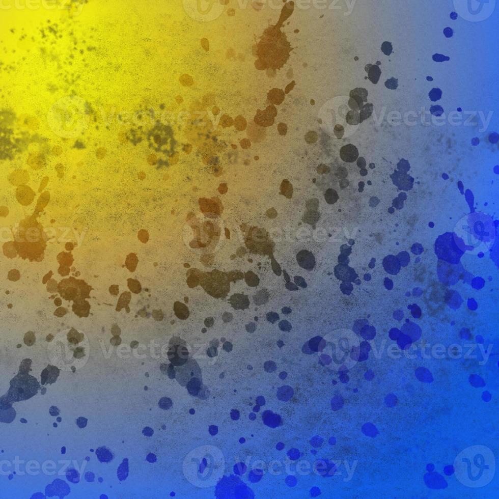 Colorful blue and yellow grunge gradient abstract background for social media, banner and poster design photo