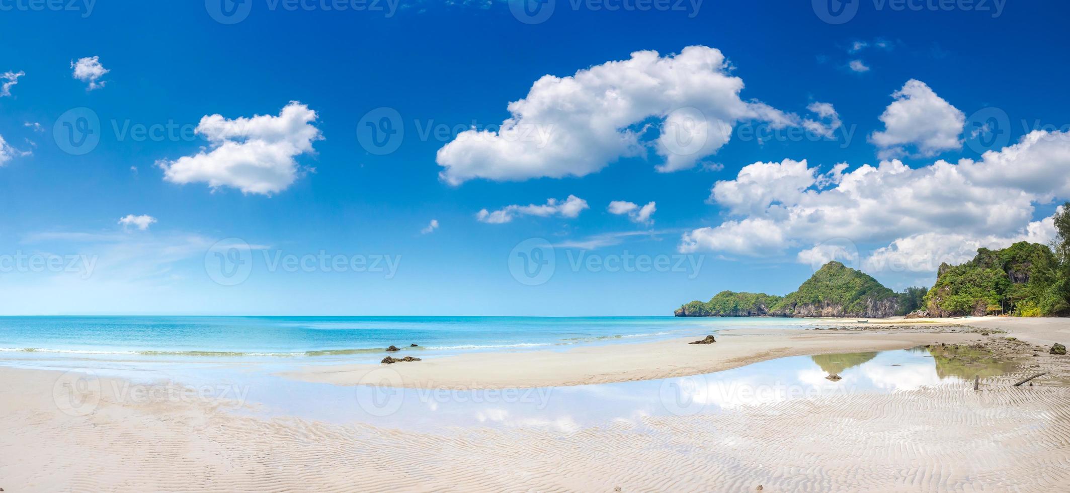 Beautiful Sea View, Blue Sky, Beach. photo