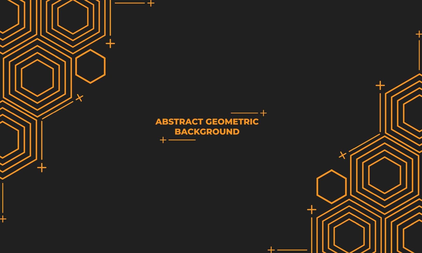 abstract hexagonal geometric background vector