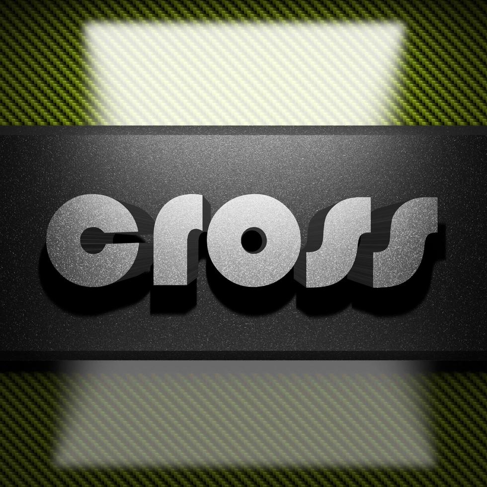cross word of iron on carbon photo