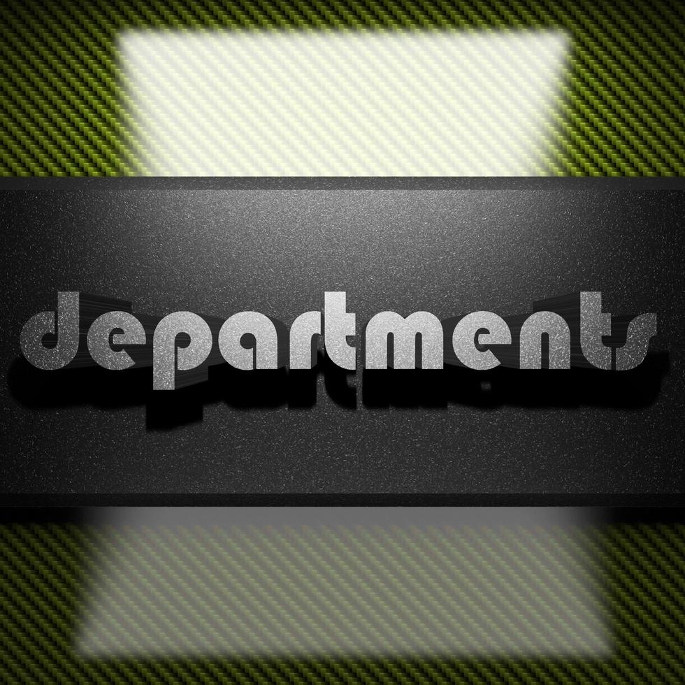 departments word of iron on carbon photo