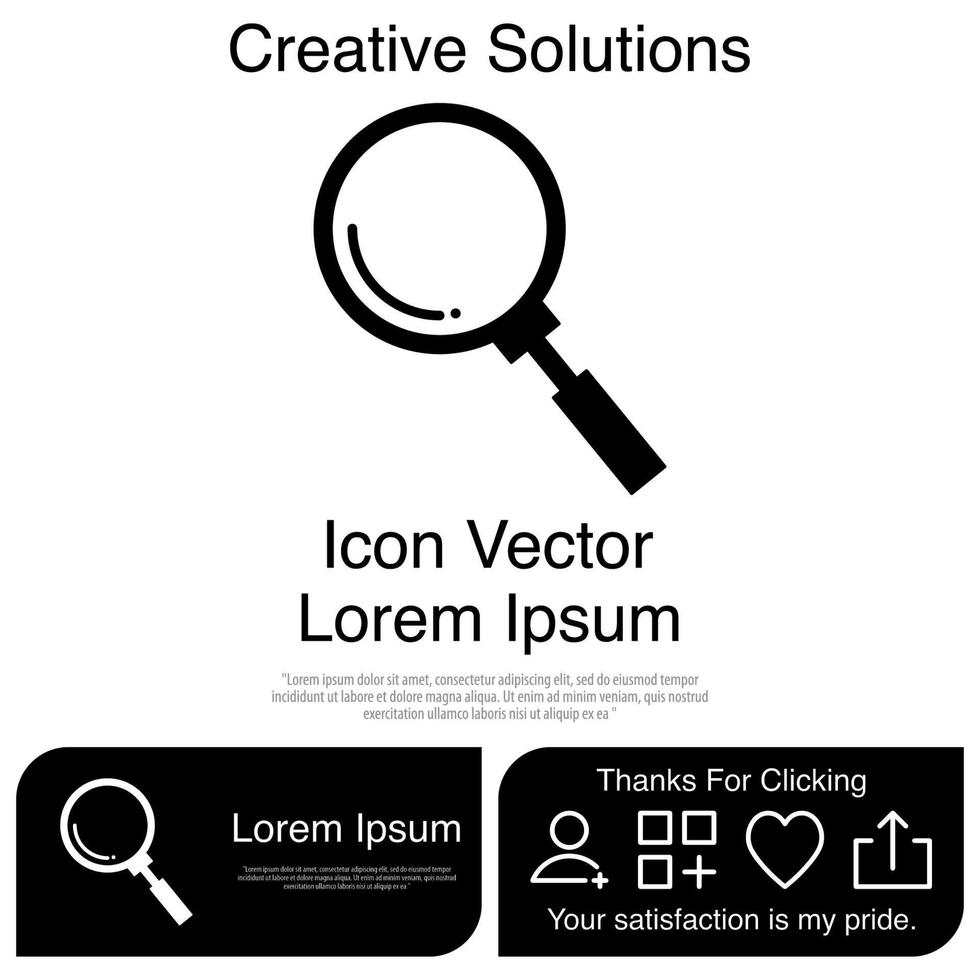 Magnifying Glass Icon Vector EPS 10