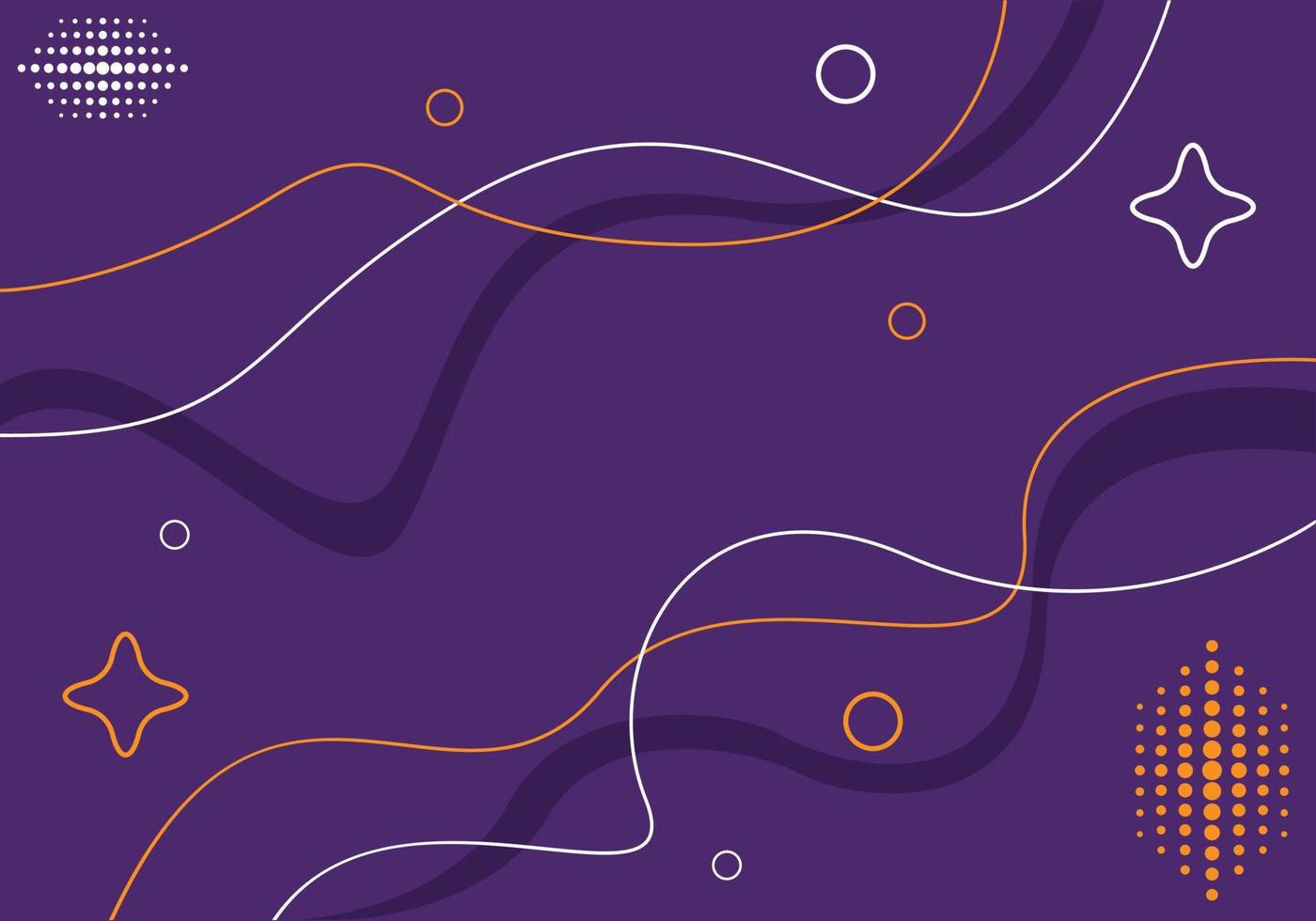 Violet Memphis Background with Line and Halftone Element vector