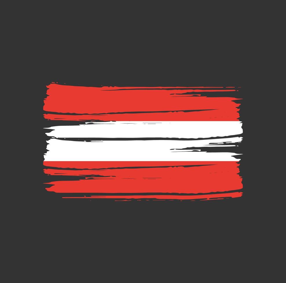 Austria Flag Brush Strokes vector