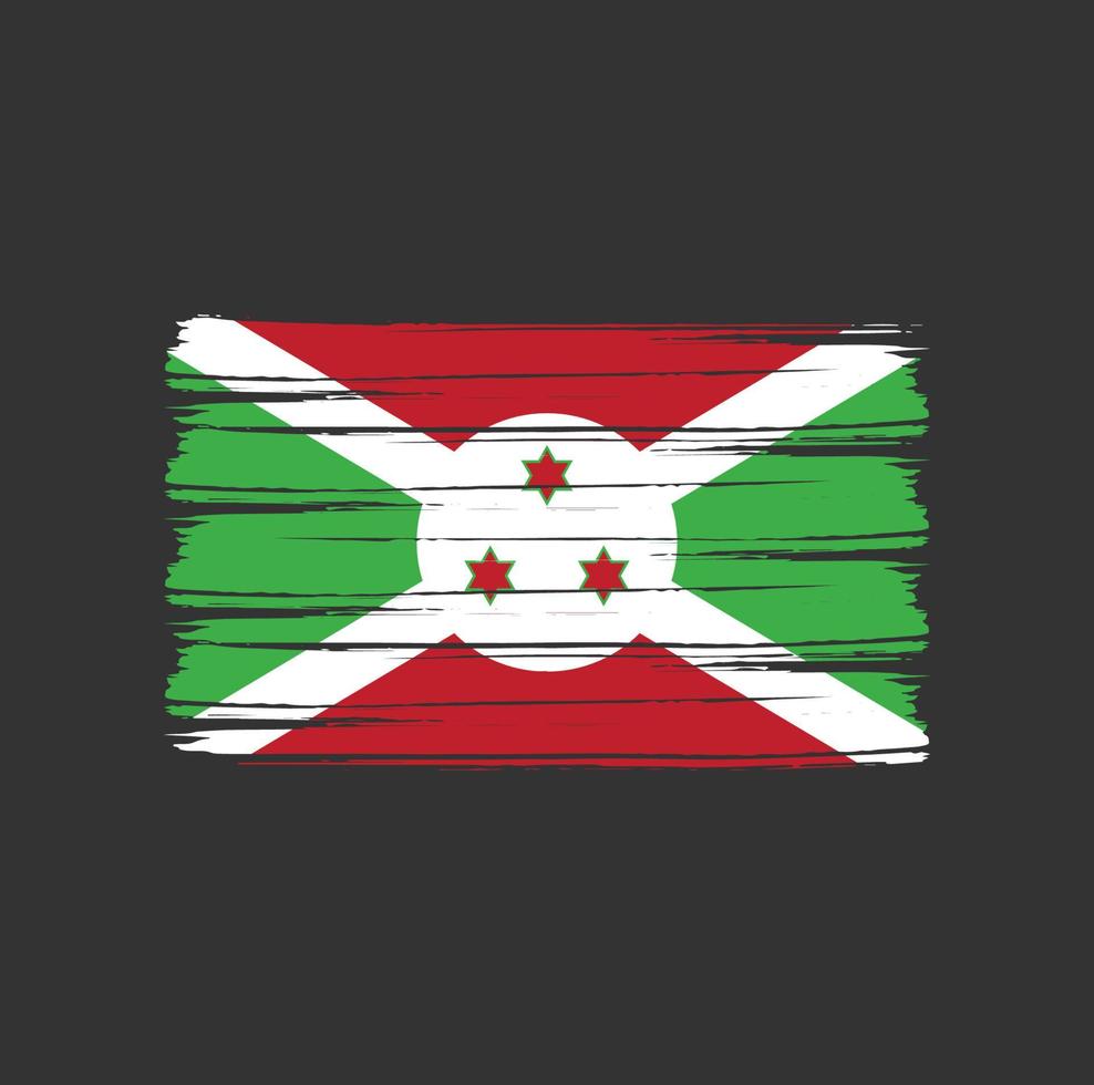 cepillo de la bandera de burundi vector