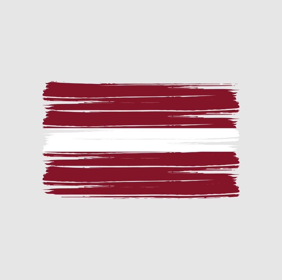 Latvia Flag Brush vector