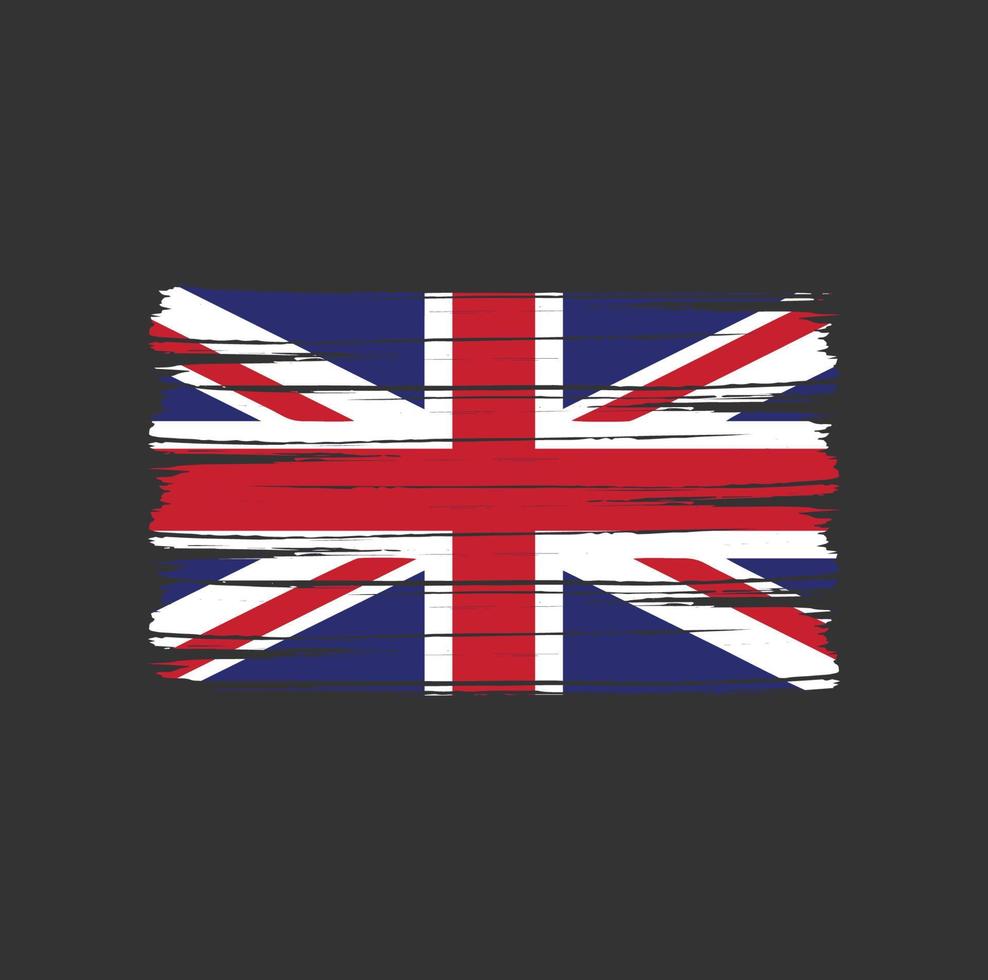 United Kingdom Flag Brush vector