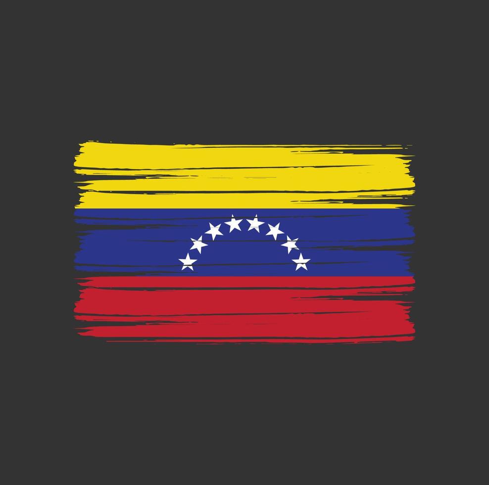Venezuela Flag Brush vector