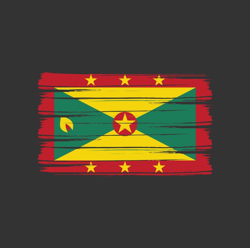 Grenada Flag Brush vector